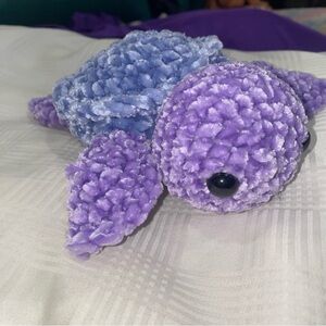 Crocheted Sea Turtle-Blue & Purple